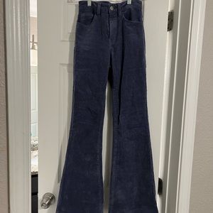 Blue Corduroy Flares